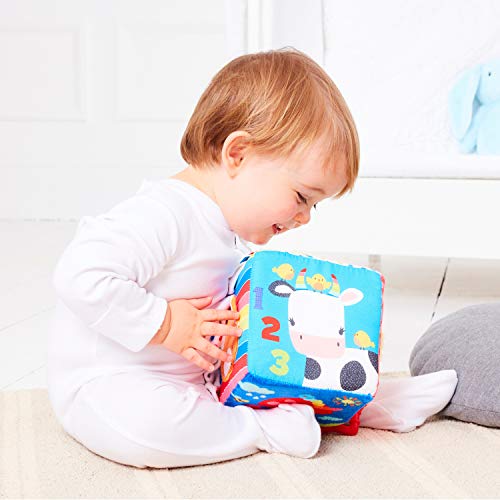 Early Learning Centre Blossom Farm Activity Cube, Stimulates Senses, Hand Eye Coordination, Baby Toys 0+ Months, Amazon Exclusive, By Just Play #TOP2