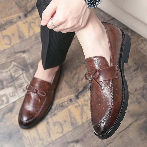 Mens Business Tuxedo Dress Shoes for Men, Pointed Toe Lace-up Comfort Oxford Dress Formal Wedding Gentleman Shoes2