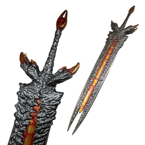 Blazing Steel Medieval Foam Sword Two Hand Sword Dante Devil Rebellion Red Queen (High Density Foam) (Dante)