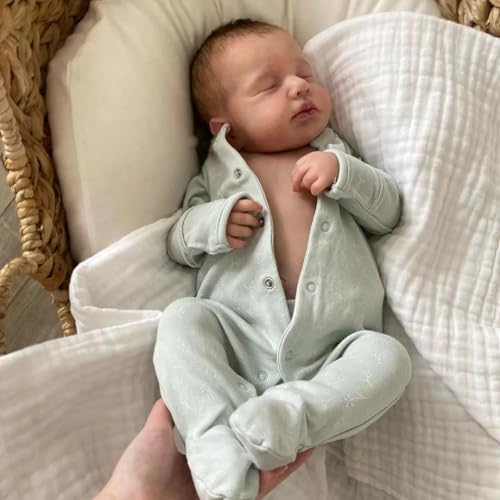 Muñeco Reborn Bebé Niño 50 cm Realista y Articulado miniatura 4