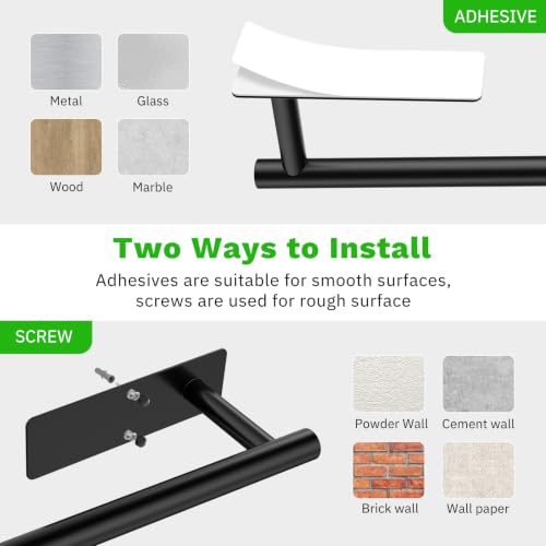 Image of SetSail Paper Towel Holder, Under Cabinet & Wall Mount Design 13 inch