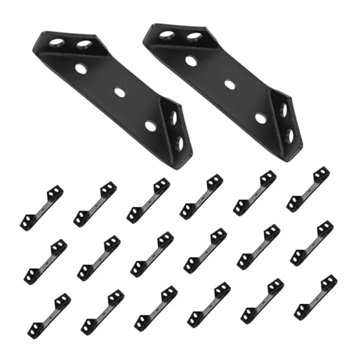 TEHAUX 重厚ステンレス製角コードブラケット 多機能コーナーブレース 収納家具用耐久性補強具 自在設置可能