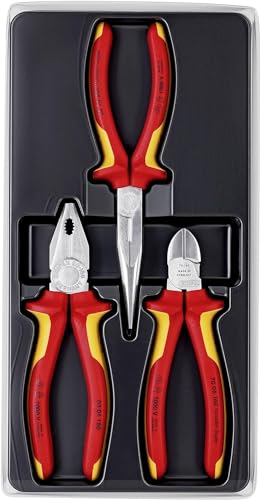 KNIPEX Zestaw szczypiec izolowanych Elektro Set 1 x 03 06 180, 1 x 26 16 200, 1 x 70 06 160, 00 20 12