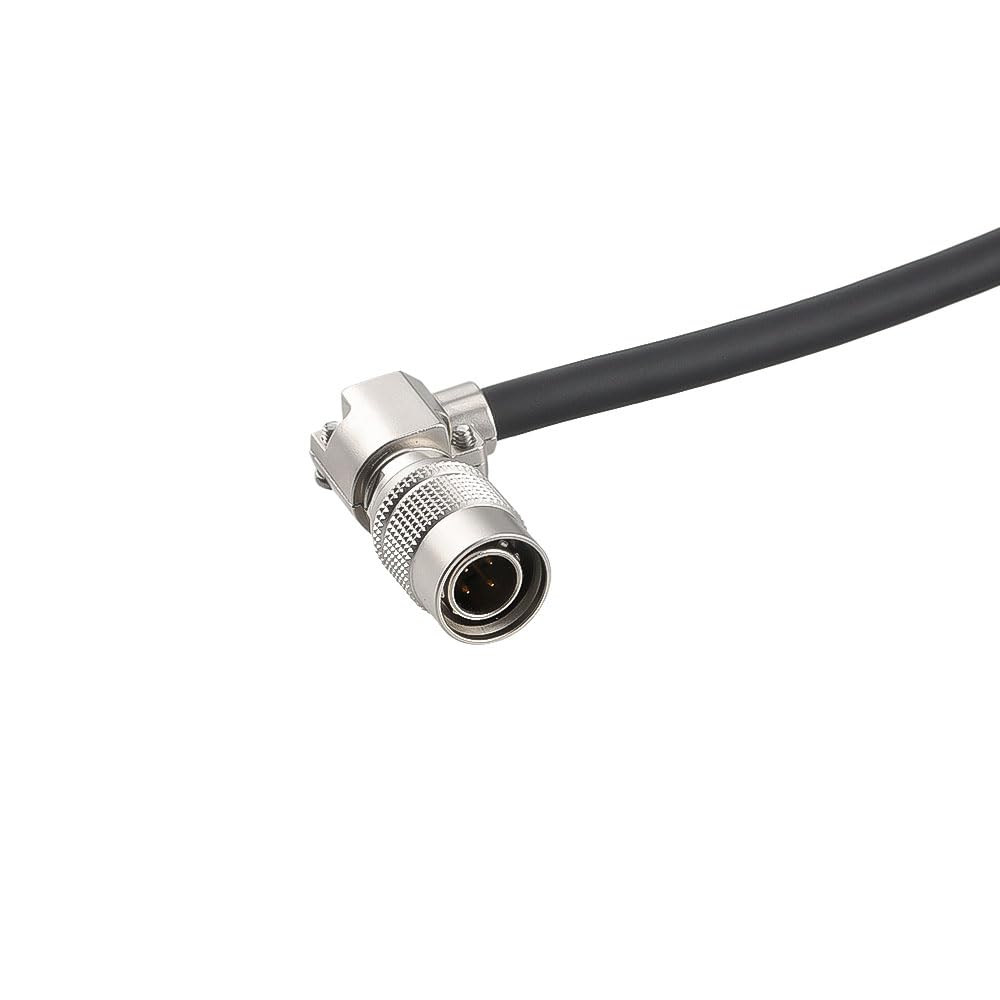 Alvin's Cables Kabel rozgałęźny 1-3, męski Hirose, 4-pinowy, obrotowy, kątowy, prosty do 3-żeńskiego Hirose 4-pinowy, kompatybilny z Sony F55 FS5, Sound Devices 688 633, Zoom F4/F8/F8N, 30 cm / 11,81