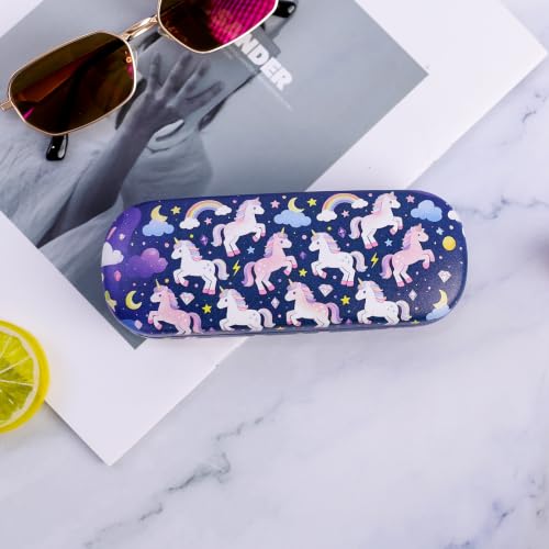 Image of PERFECTSIGHT Hard Shell Eyeglasses Case, Kawaii Protective Glasses Case for Kids, Cute Eyeglass Case for Women Men Girls