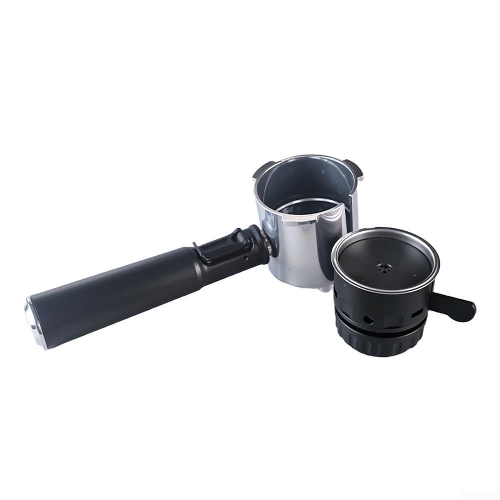 Portafiltro per caffè espresso da 51 mm per installazioni domestiche, compatibile con filtro staccabile da 37 mm e 28 mm e manico bilanciato