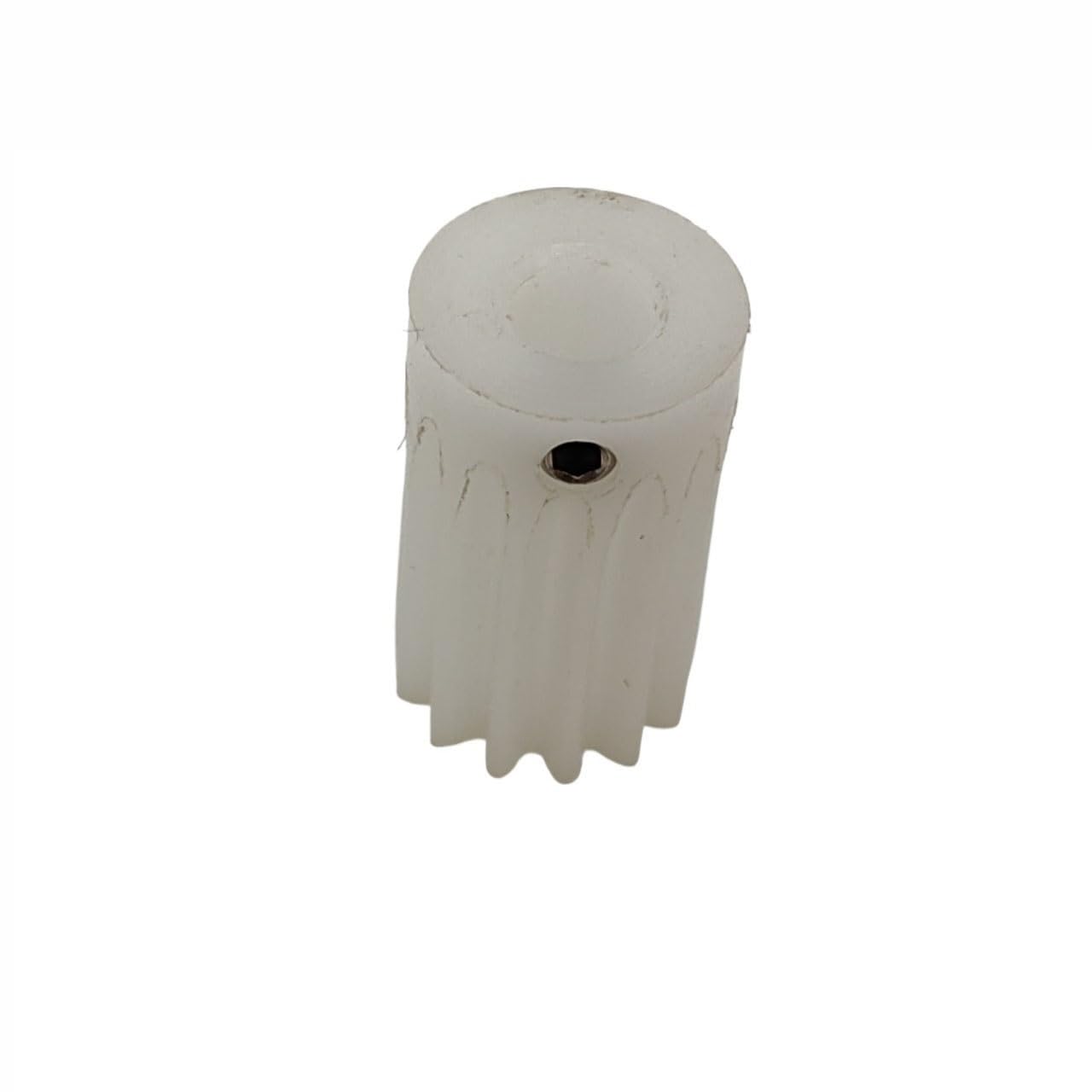 Cylindrical Drive 1pc POM Spur Gear Half Teeth 0.8 Module 17 Teeth Small Plastic Gear 8mm Teeth Thickness Cylindrical Gear M3 Screw Rack Machinery(3mm bore)