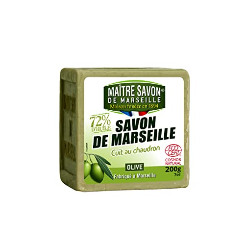 Maitre Savon de Marseille - Véritable Savon de Marseille à l'olive - 300g - ECOCERT Cosmos Natural