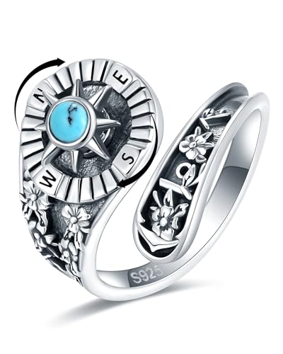 S925 Sterling Silver Abalone Dragonfly Spoon Ring