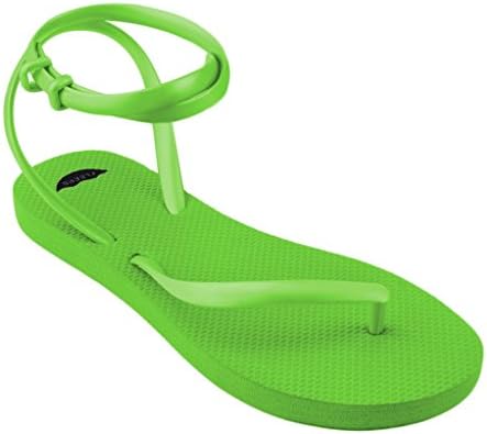 FLEEPS Women's Lime Green Flip Flop Sandals - Unique, Stylish, Comfortable Flip-Flop That Gives Back to Women's Education