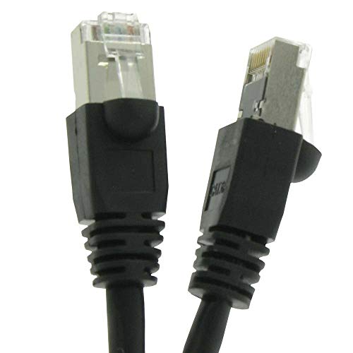 Cable de red SF Cable Cat 6A STP 10ft Negro miniatura 1