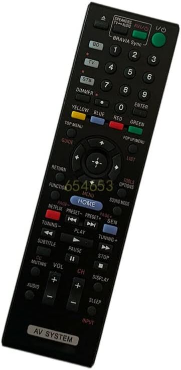 Replacement Remote Control Replace for TV/Audio/Projector for Sony AV Receiver BDV-T20W HCD-T20W HCD-F200 DAV-F200
