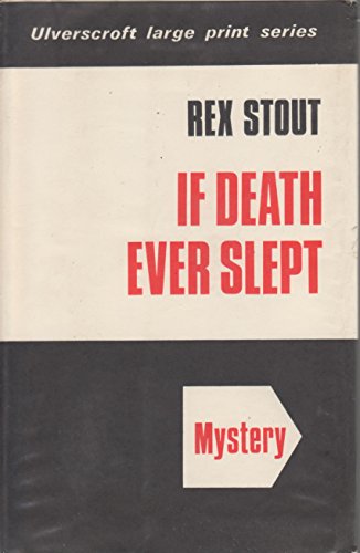 If death ever slept ([Ulverscroft large print s... 0854560858 Book Cover