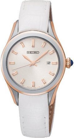 セイコー Seiko Women's Quartz Watch Damenuhren SXDF70P1 with Leather Strap 女性 レディース 腕時計 【並行輸入品】