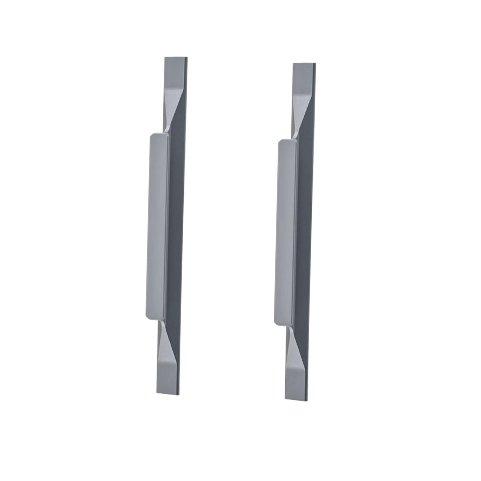 2 Pezzi Maniglie per Mobili,Maniglia per Armadio da Cucina in Lega di Aalluminio,Pomelli per Armadietti,Porta Dell'armadio,Cassetto Comò,con Viti (Grigio,lunghezza 800mm)