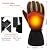 QILOVE USB Heated Gloves, Rechargeable Heated Gloves for Men Women, Non-Slip & Waterproof Electric Heating Glove Washable for Motorcycling, Fishing, Skiing, Outdoor Work