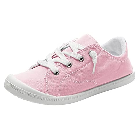 TDEOK Women's Comfortable Low Canvas Shoes Cover