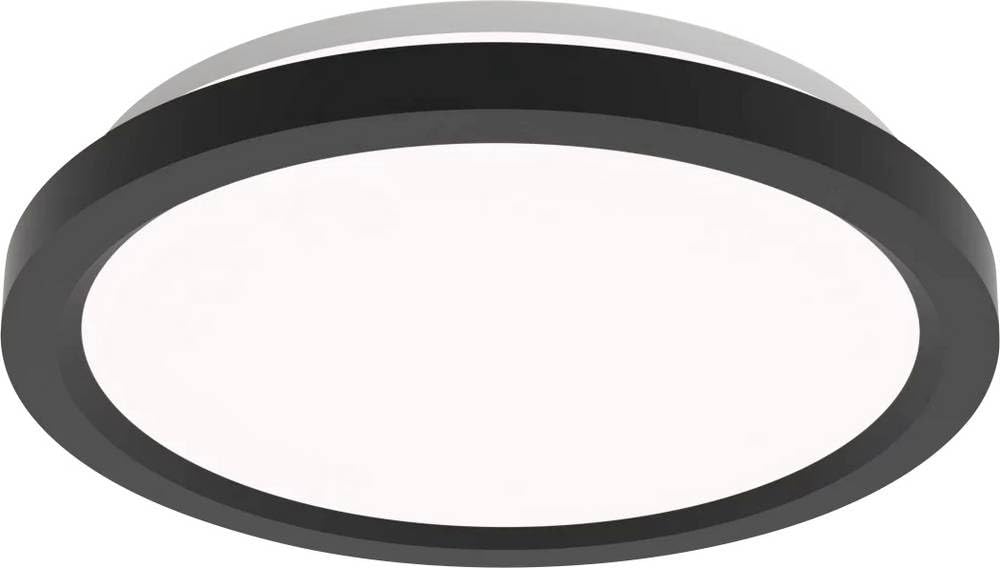 Philips LED Remote Control Ceiling Light, Round, 30 cm, Dimmable, Tunable White Light, Living Room, Bedroom, No Flicker or Glare, Modern Design, Black, 2 Pack