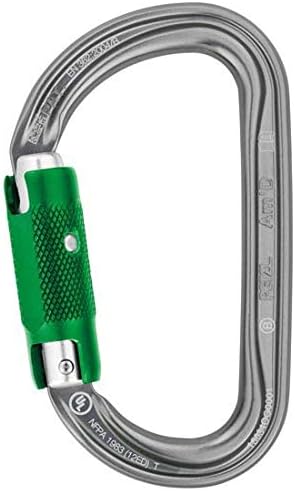 Petzl, Am'D Pin-Lock Carabiner, Asymmetrical Aluminum Carabiner, unlocks with a Tool