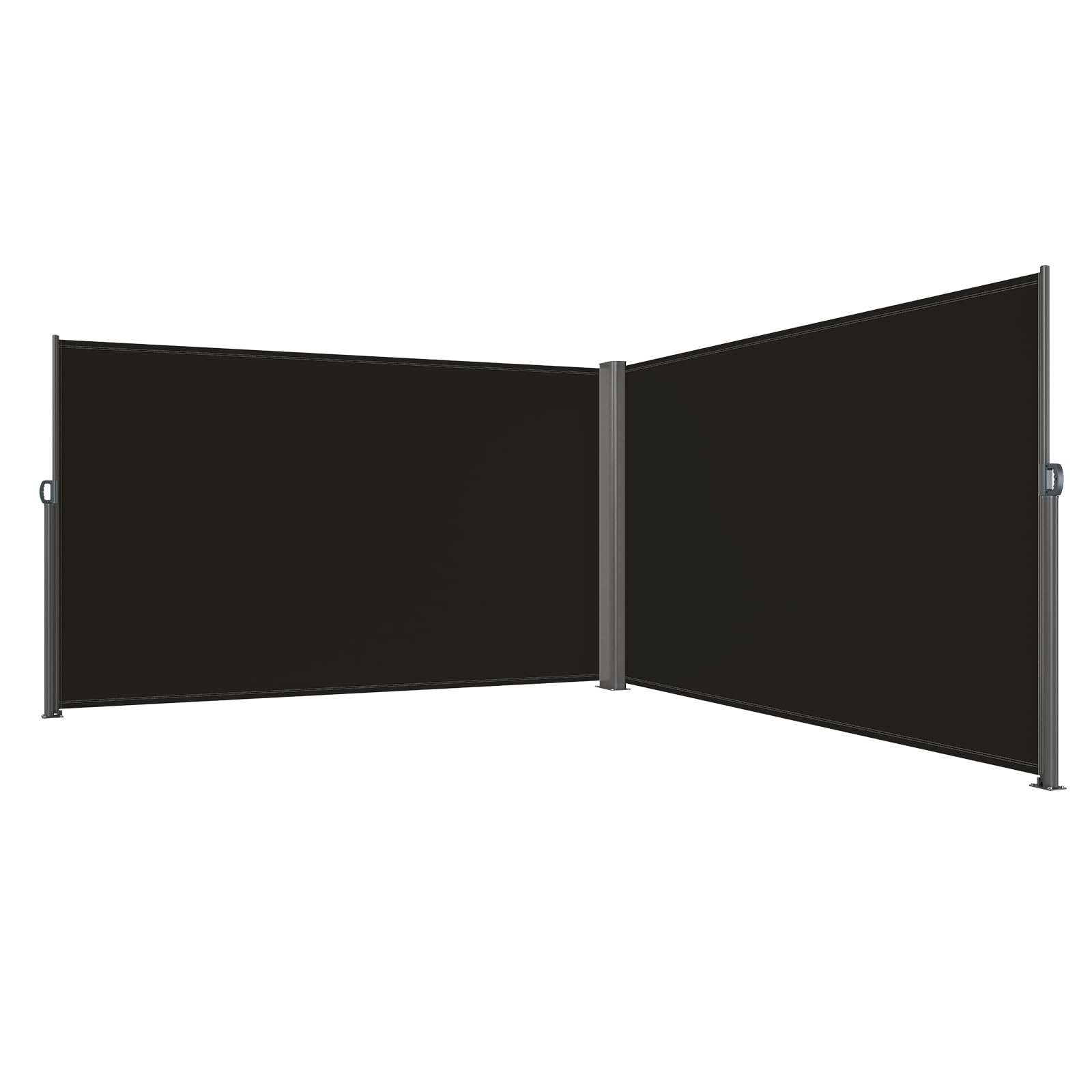 LOVESHARE VEVOR Paravent Retractable Exterieur Double 71x236pouces, Store Latéral Paravent Extérieur Rétractable, Auvent Store Latéral Enroulable protège du Soleil ou du Vent