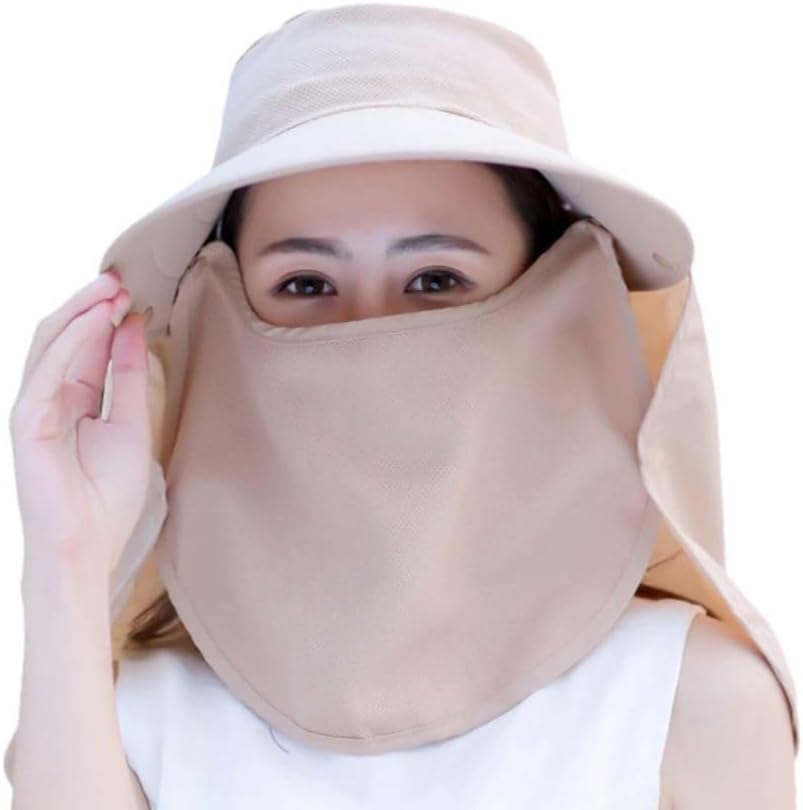 Mrlahat Visera ancha para pesca al aire libre, gorra de pesca con solapa larga para orejas y cuello, unisex