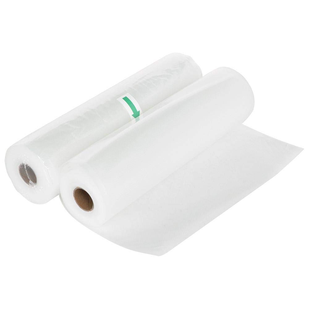 5 Rolle 20 x 500cm und 5 Rolle 25 x 500cm Vakuumrollen Catalpa Blume Vakuumfolie Vakuumbeutel mit Profil Einschweißen Vakuumverpackung mit Struktur Verpackungsfolie Vakuumrollen