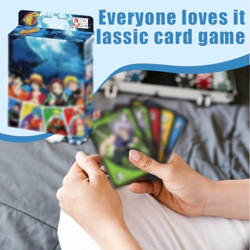 CWED 1 Artikel UNO Kartenspiel für die Famile,Naruto uno flip Perfekt als Kinderspiel, Reisespiel oder Spiel für Erwachsene, für 2-10 Spieler,reisespiele,gesellschaftsspiele – Bild 6