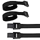 4 Stück Spanngurte Kurz, Gurte Zum Befestigen, 80cm Länge, Robuste PP-Qualität, Ideal Für Motorrad, Fahrrad, Reise Und Outdoor-Aktivitäten, Schwarz
