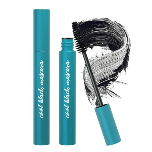 4D Máscara de Pestañas Waterproof, Máscara de Pestañas Negra Da Volumen y Longitud, Mascara de Larga Duración para Definición y Volumen no Blooming, Mascara con Efecto Pestañass Postizas (Negro)