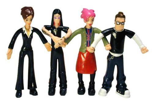 The Osbournes Bendable 4 Pack フィギュア The Osbournes Family Bendable Set of 4 Action Figures by MTV The