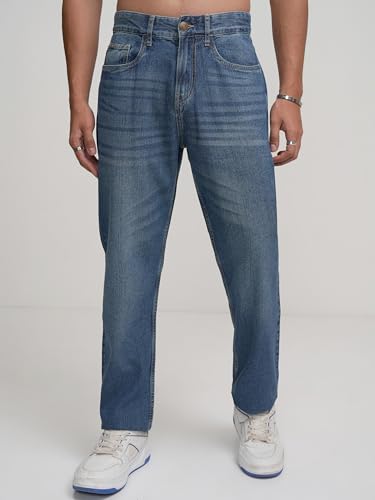 Image of Highlander Men's Straight Fit Jeans | Stretchable | Everyday Comfort & Style| Jeans for Man