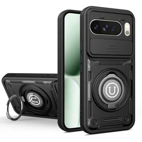Coque Pixel 10 Pro XL antichoc avec béquille intégrée et protège-objectif coulissant