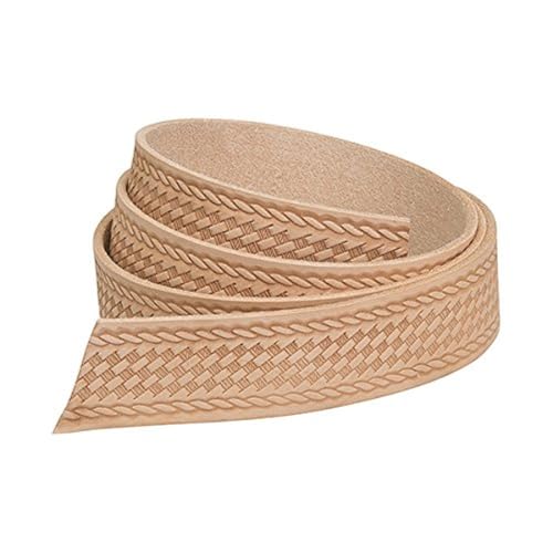 Weaver Leather Embossed Belt Blank, Natural