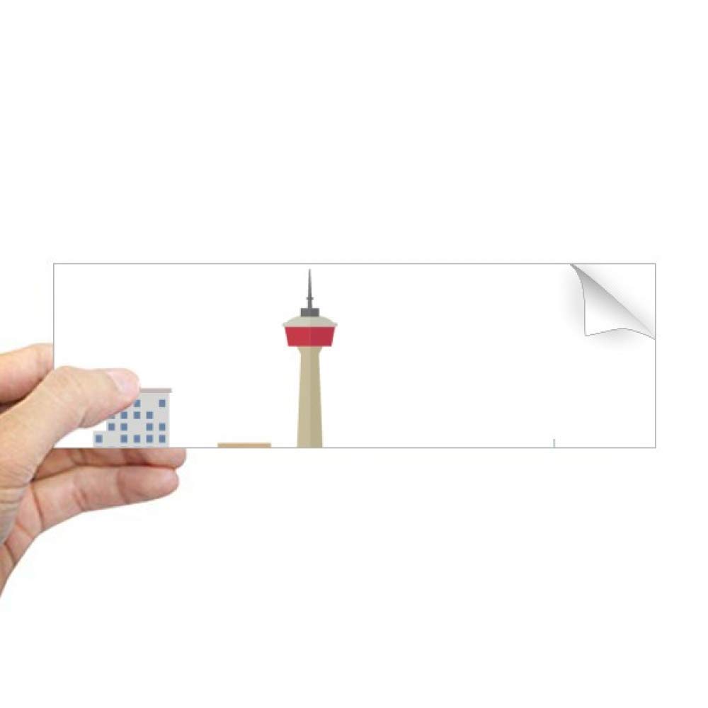 Sticker fenêtre Canada motif Tour de Télévision rectangulaire de qualité