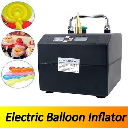 Elektryczna pompka balonowa z cyfrowym timerem do dekoracji imprezowych, przenośna pompka do szybkiego i wydajnego pompowania