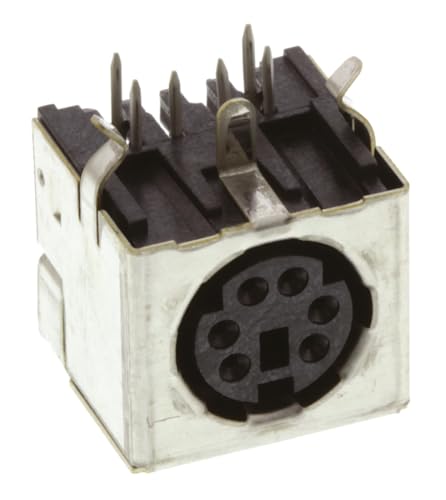 TE Connectivity Mini DIN-Buchse gewinkelt 6-polig