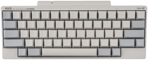 HHKB - Happy Hacking Keyboard Professional Hybrid Type-S (White, Blank) With USB-C Connection