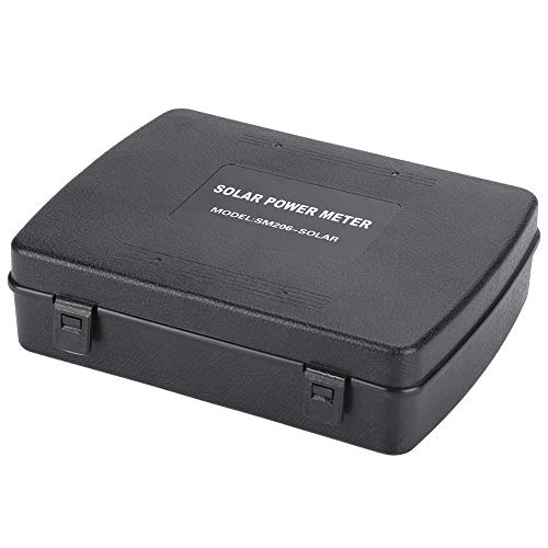 Misuratore Solare, Akozon SM206 Misuratore di Energia Solare Misuratore di Potenza per Misurazione di Radiazione Solare Digitale Misuratore di Luce Solare Dati Tenute e Peak Hold