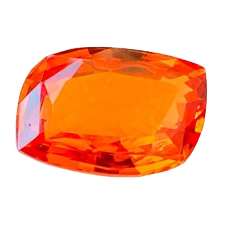 Saphir orange de forme fantaisie gemme haut de gamme pour bague et collier DIY