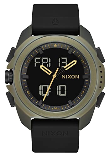 NIXON Ripley montre légère Surplus Black bracelet silicone anti-transpiration