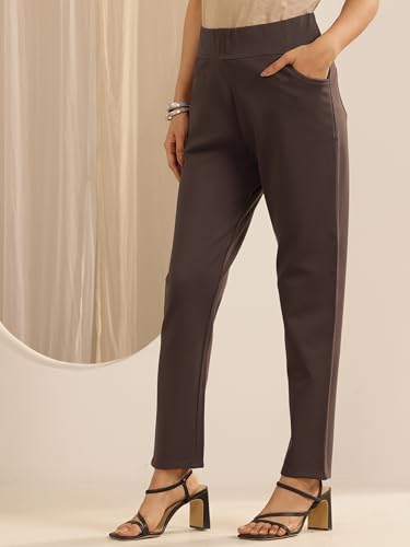 Image of Gerua by Libas Solid Rayon Regular Jeggings | Ethnic wear | Occasion Outfit