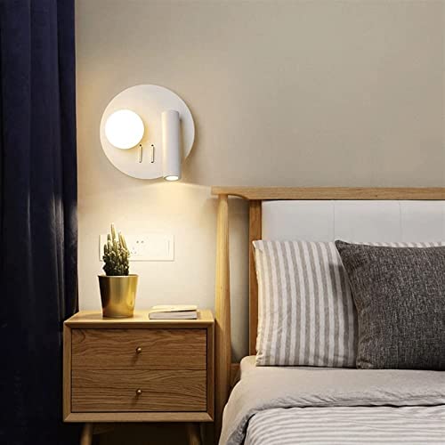 Aplique de pared LED de 4W y metal moderno negro para lectura en dormitorio 6