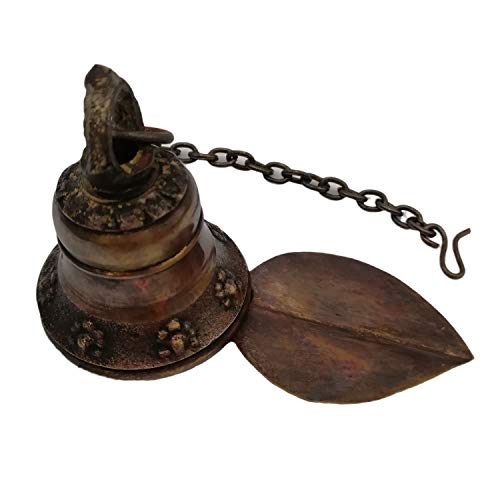 Nepal Buddha Bell Blessing,Feng Shui Wind Chime Bell for Good Luck Fortune,Home Garden Temple Car Hanging Decor Gift Crafts Hand Made Brass Music Dubbing Decoration