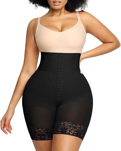 Image of SHAPELLX Tummy Control Shapewear Shorts for Women High Waisted Body Shaper Strapless Fajas Colombianas Butt Lifting Shapewear