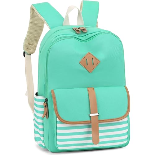 Image of Leaper Canvas School Backpack for Girls Laptop Bag Travel Bag Bookbag Daypack