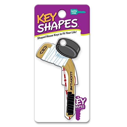 Lucky Line Key Shapes, Hockey, House Key Blank, KW1/11, 1 Key (B130K), Kwikset KW/11 - Image 2