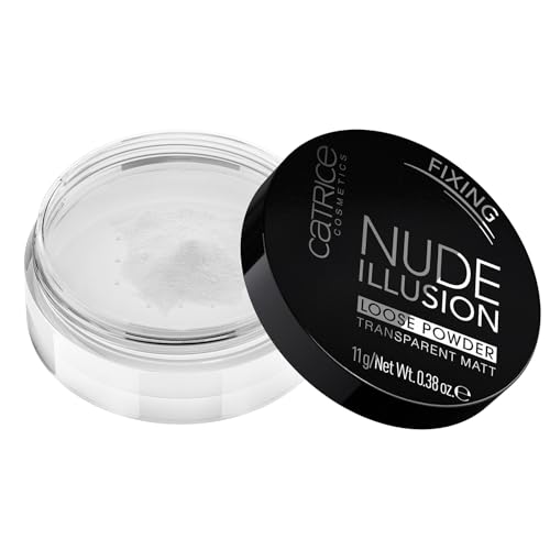 CATRICE Nude Illusion Loose Powder – Transparentes, loses Puder mit Weichzeichnereffekt – Samtige & langanhaltende Mattierung – Make-up Vegan – 11g