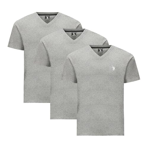 Image of U.S. Polo Assn. Men's Solid V‑Neck T-Shirt