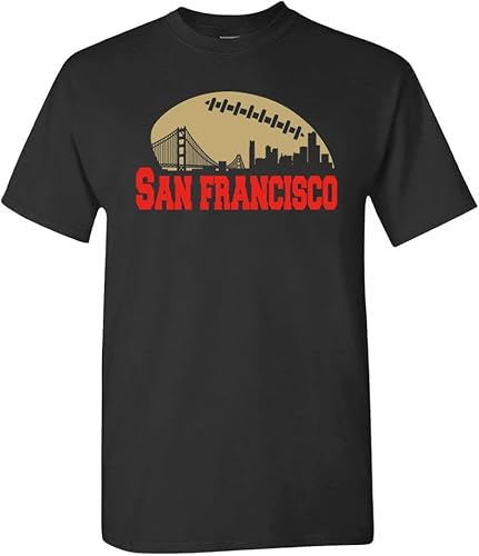 Miniatura 1 de Pro Football City Skyline - Ropa para hombre, San Francisco - Camisa negra