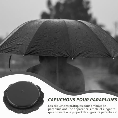 SAFIGLE 4 Pièces Couvre-Embouts De Parapluie Embout Parapluie Filetage 8 mm Avec 4 Rondelles Protecteur De Pointe De Remplacement Pour Parapluies Pliants Accessoires De Réparation – vue 6